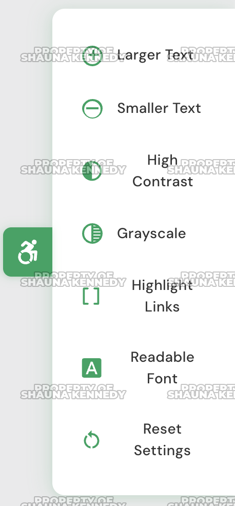 Accessibility Menu